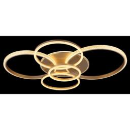 Netlighting Lorelei Semi Flush Ceiling Light Matt Champagne LED 3000K in Beige - thumbnail 5