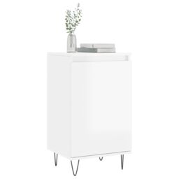Berkfield Home Sideboards 2 pcs High Gloss White 40x35x70 cm Engineered Wood in Brown - Size: 40 x 35 x 70 cm - thumbnail 3