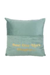 KDMD Just One More Chapter Cushion with Book Pocket - Cozy Reading Decor in Light Green - thumbnail 2