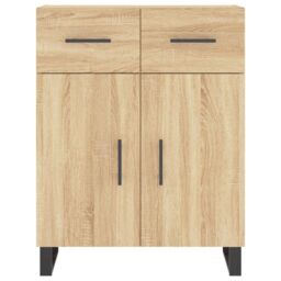 Berkfield Home Sideboard Sonoma Oak 69.5x34x90 cm Engineered Wood in Brown - thumbnail 6