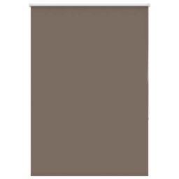 Berkfield Home Roller Blind Blackout Coffee 115x175 cm Fabric Width 110.7 cm Polyester in Brown - thumbnail 2