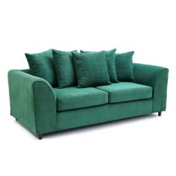 Abakus Direct Jumbo Grid 3 Seater Sofa with Cushions in Grey, Beige or Green - thumbnail 7