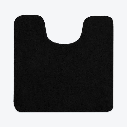 Allure Bath Fashions Luxury Microfibre Pedestal Mat Non-Slip in Black - image 1