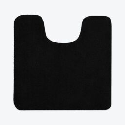 Allure Bath Fashions Luxury Microfibre Pedestal Mat Non-Slip in Black - thumbnail 1