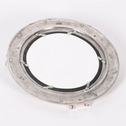 Glasstone Large Polished Port Hole Mirror in Silver - thumbnail 4