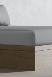 Panda London Panda 100% Bamboo Flat Sheet in Mid Grey - Size: King - thumbnail 2