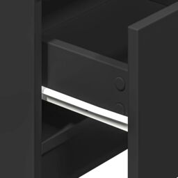 Berkfield Home Bedside Cabinets 2 pcs with 2 Drawers Black 40x36x50 cm in Grey - Size: 40 x 36 x 50 cm - thumbnail 9