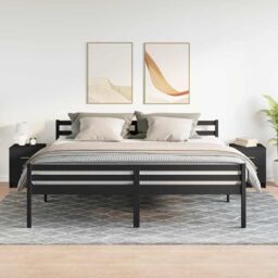 Berkfield Home Bedside Cabinets 2 pcs with 2 Drawers Black 40x36x50 cm in Grey - Size: 40 x 36 x 50 cm - thumbnail 3