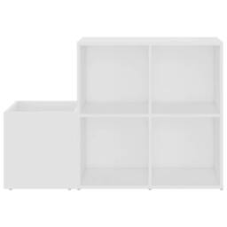 Berkfield Home Hall Shoe Cabinet White 105x35.5x70 cm Engineered Wood - thumbnail 5