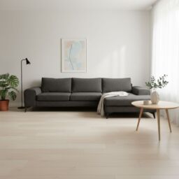 Abakus Direct Venice Corner Right Sofa with Deep Seats & Extra-wide Padded Arms in Charcoal