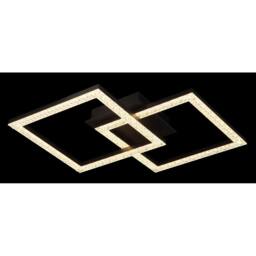 Netlighting Sapena 53x37cm Semi Flush Ceiling Light Matt Black 2x LED 3000K - Size: 53x37 cm - thumbnail 5