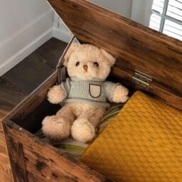 Rafaelo Mobilia 100CM Wide Wooden Storage Chest in Brown - thumbnail 3