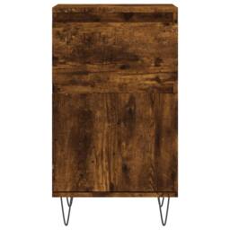Berkfield Home Sideboard Smoked Oak 40x35x70 cm Engineered Wood in Brown - Size: 40 x 35 x 70 cm - thumbnail 5