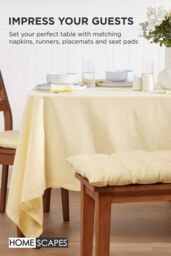 Homescapes Garden Bench Cushion Luxury 3 Seater Cotton Indoor Outdoor Pad, 143 x 48cm in Cream - Size: 143 x 48 cm - thumbnail 7