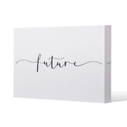 Benjamin Tate Design Text Future (Canvas Print) / 31 x 41 x 4cm in Natural - Size: 31 x 41 x 4 cm - thumbnail 1