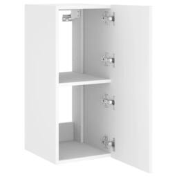 Berkfield Home TV Wall Cabinet with LED Lights White 30.5x35x70 cm - thumbnail 8