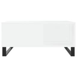 Berkfield Home Modern Coffee Table White 80x80x36.5 cm Engineered Wood - thumbnail 4