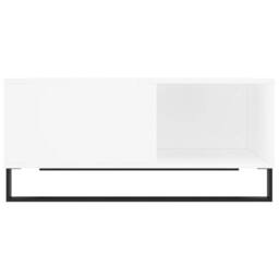 Berkfield Home Modern Coffee Table White 80x80x36.5 cm Engineered Wood - thumbnail 5