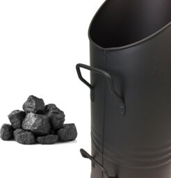 simpa Coal Hod & 5 Piece Companion Set in Black - thumbnail 3
