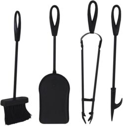 simpa Coal Hod & 5 Piece Companion Set in Black - thumbnail 5