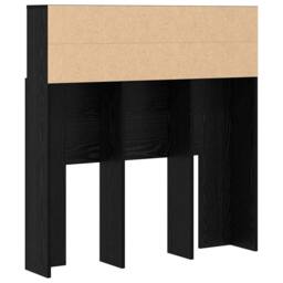 Berkfield Home Headboard Cabinet Black oak 100 x 19 x 103.5 cm Engineered wood - thumbnail 7
