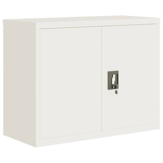 Berkfield Home File Cabinet White 90x40x70 cm Steel - Size: 90 x 40 x 70 cm - image 1