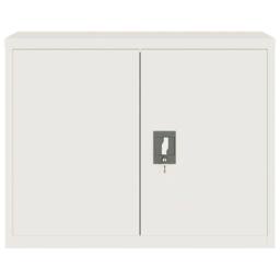 Berkfield Home File Cabinet White 90x40x70 cm Steel - Size: 90 x 40 x 70 cm - thumbnail 3