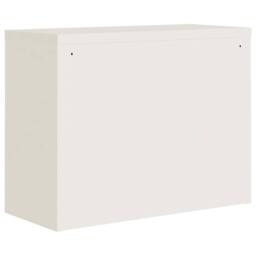 Berkfield Home File Cabinet White 90x40x70 cm Steel - Size: 90 x 40 x 70 cm - thumbnail 6