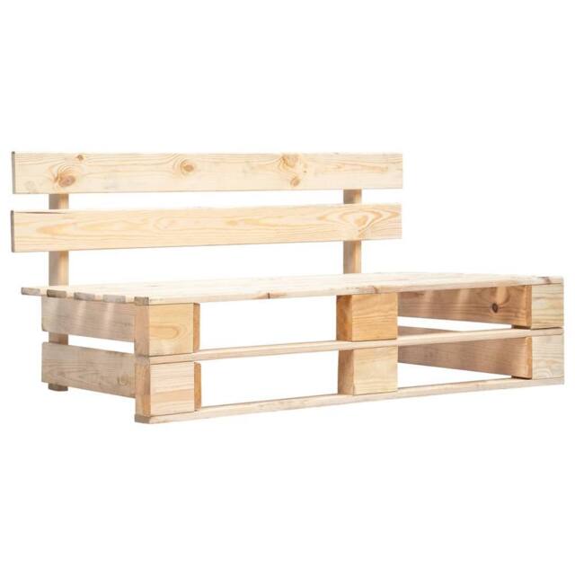 Berkfield Home Garden Pallet Bench Wood in Brown - image 1