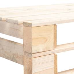 Berkfield Home Garden Pallet Bench Wood in Brown - thumbnail 4