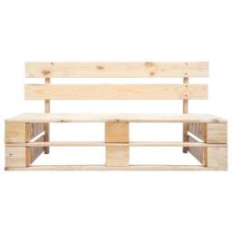 Berkfield Home Garden Pallet Bench Wood in Brown - thumbnail 2