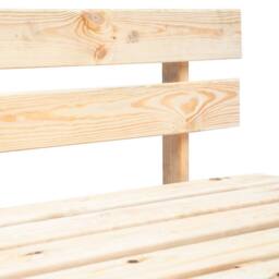 Berkfield Home Garden Pallet Bench Wood in Brown - thumbnail 3