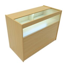 Monstershop LED Retail Shop Counter B1200 - Maple in Beige - thumbnail 1