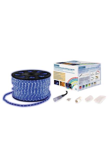 Netagon Static LED Rope Light Kit With Wiring Accessories Kit 45m Blue - image 1