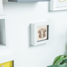 "Nicola Spring 3D Box Photo Frames - 4 x 4"" - Pack of 2 in White" - thumbnail 6