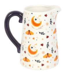 Something Different Autumn Magic Harvest Moon Ceramic Flower Jug in White - thumbnail 1