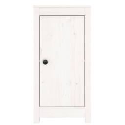 Berkfield Home Sideboards 2 pcs White 40x35x80 cm Solid Wood Pine - Size: 40 x 35 x 80 cm - thumbnail 5