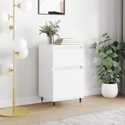 Berkfield Home Sideboard White 40x35x70 cm Engineered Wood - Size: 40 x 35 x 70 cm - thumbnail 1