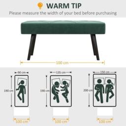 Wyld Haus Mazuka Green End of Bed Bench Velvet Feel Upholstery X Stitching - thumbnail 8