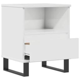 Berkfield Home Bedside Cabinet High Gloss White 40x35x50 cm Engineered Wood - Size: 40 x 35 x 50 cm - thumbnail 5