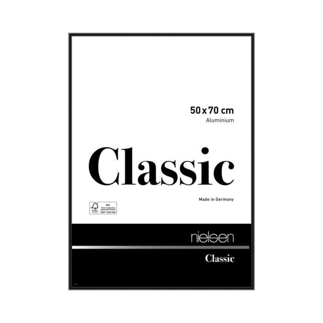 nielsen Classic 50x70cm Picture Frame - Aluminium with Glass Front in Black - Size: 50x70 cm - image 1