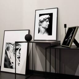 nielsen Classic 50x70cm Picture Frame - Aluminium with Glass Front in Black - Size: 50x70 cm - thumbnail 4