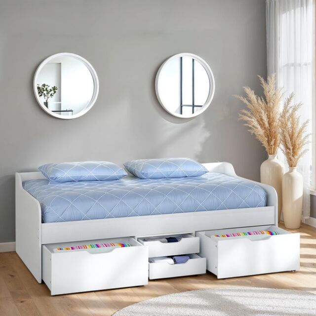 Seconique Dante Single Day Bed in White - image 1