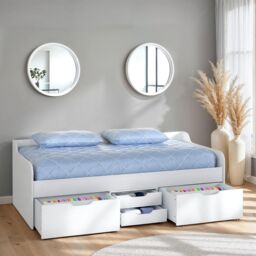 Seconique Dante Single Day Bed in White - thumbnail 1