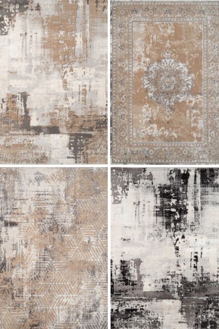 Kukoon 240cm x 330cm Extra Large Area Rugs Beige Cream Grey Living Room Carpet Floor Covering in Taupe - Size: 240 cm x 330 cm - image 1