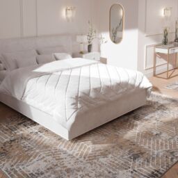 Kukoon 240cm x 330cm Extra Large Area Rugs Beige Cream Grey Living Room Carpet Floor Covering in Taupe - Size: 240 cm x 330 cm - thumbnail 5