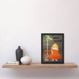 Artery8 Leonetto Cappiello Framed Wall Art Petit Coquin Biscuit Vintage Advert in Green - Size: A4 - thumbnail 2