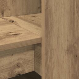 Berkfield Home with Shelf with Storage Artisan oak 122 x 67 x 145 cm in Brown - thumbnail 7