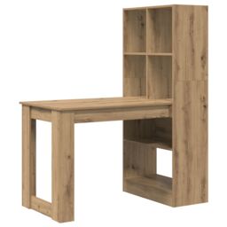 Berkfield Home with Shelf with Storage Artisan oak 122 x 67 x 145 cm in Brown - thumbnail 2