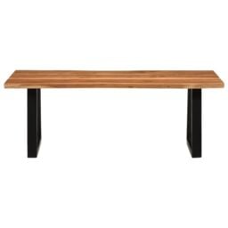 Berkfield Home Coffee Table 110x55x40 cm Solid Wood Acacia in Brown - Size: 110 x 55 x 40 cm - thumbnail 2